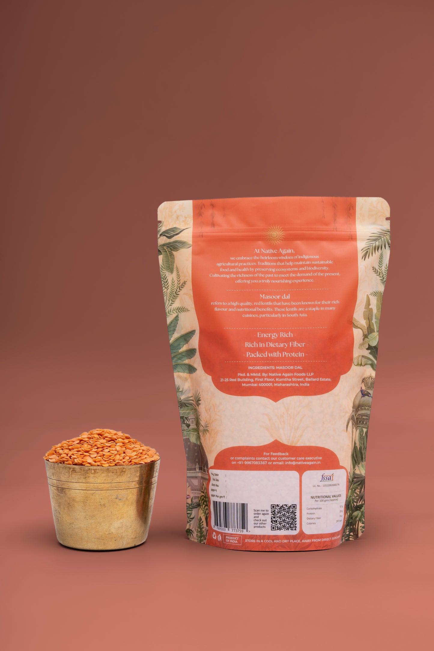 Heritage Masoor Dal (Split) / Red Lentil 500 gm