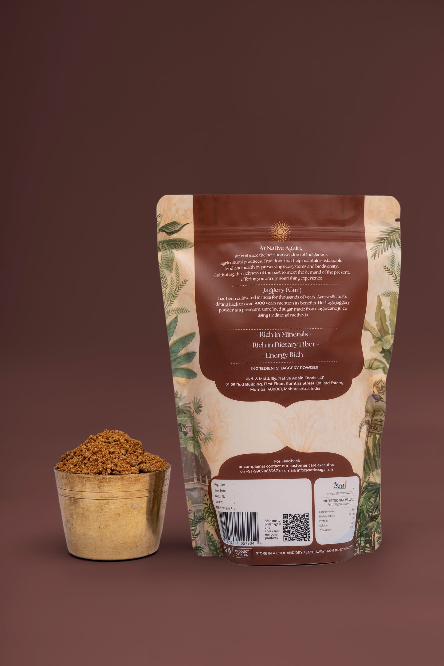 Heritage Jaggery Powder/ Gur 500 gm