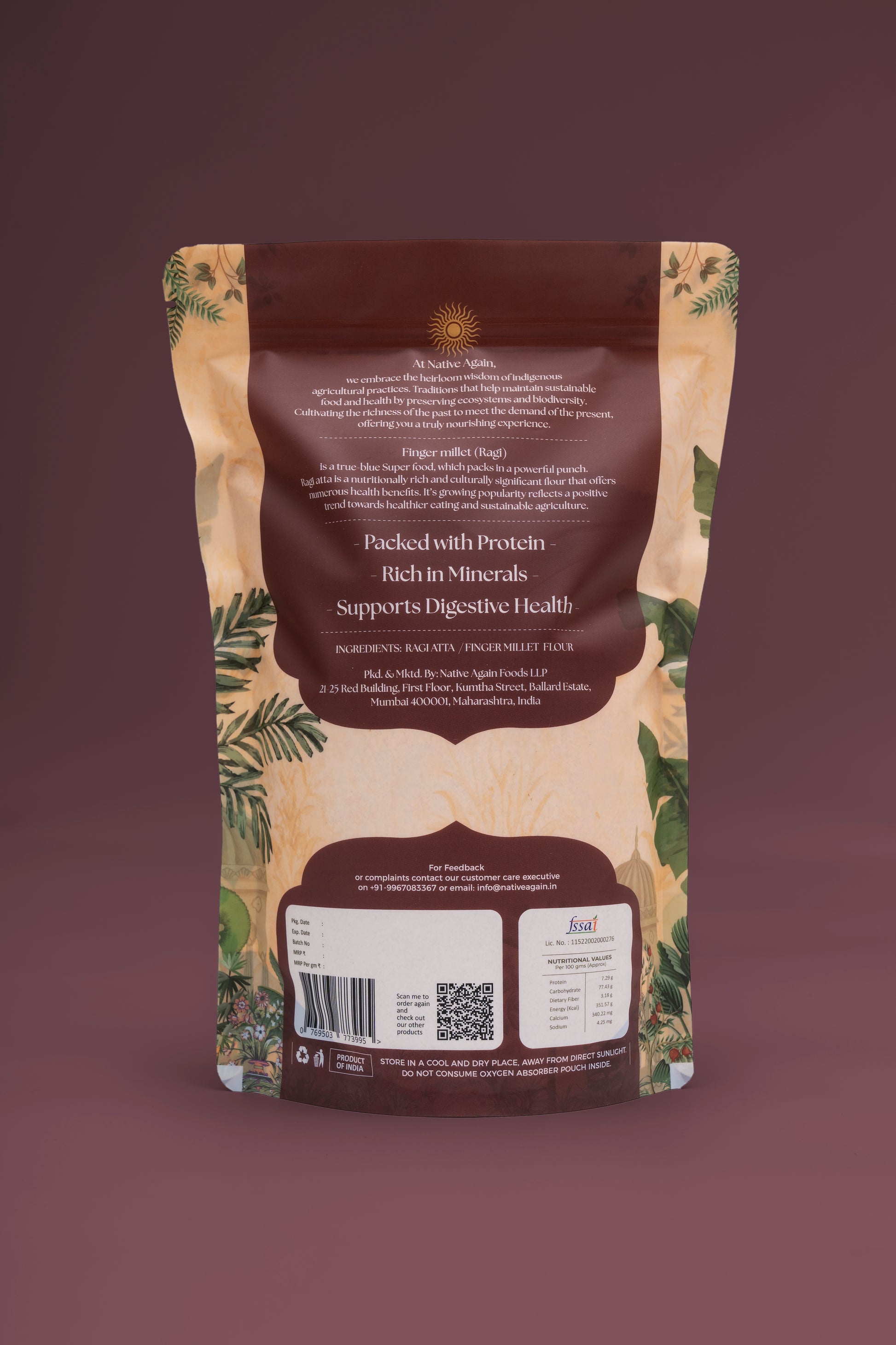 Heritage Ragi Atta / Finger Millet Flour 1 Kg