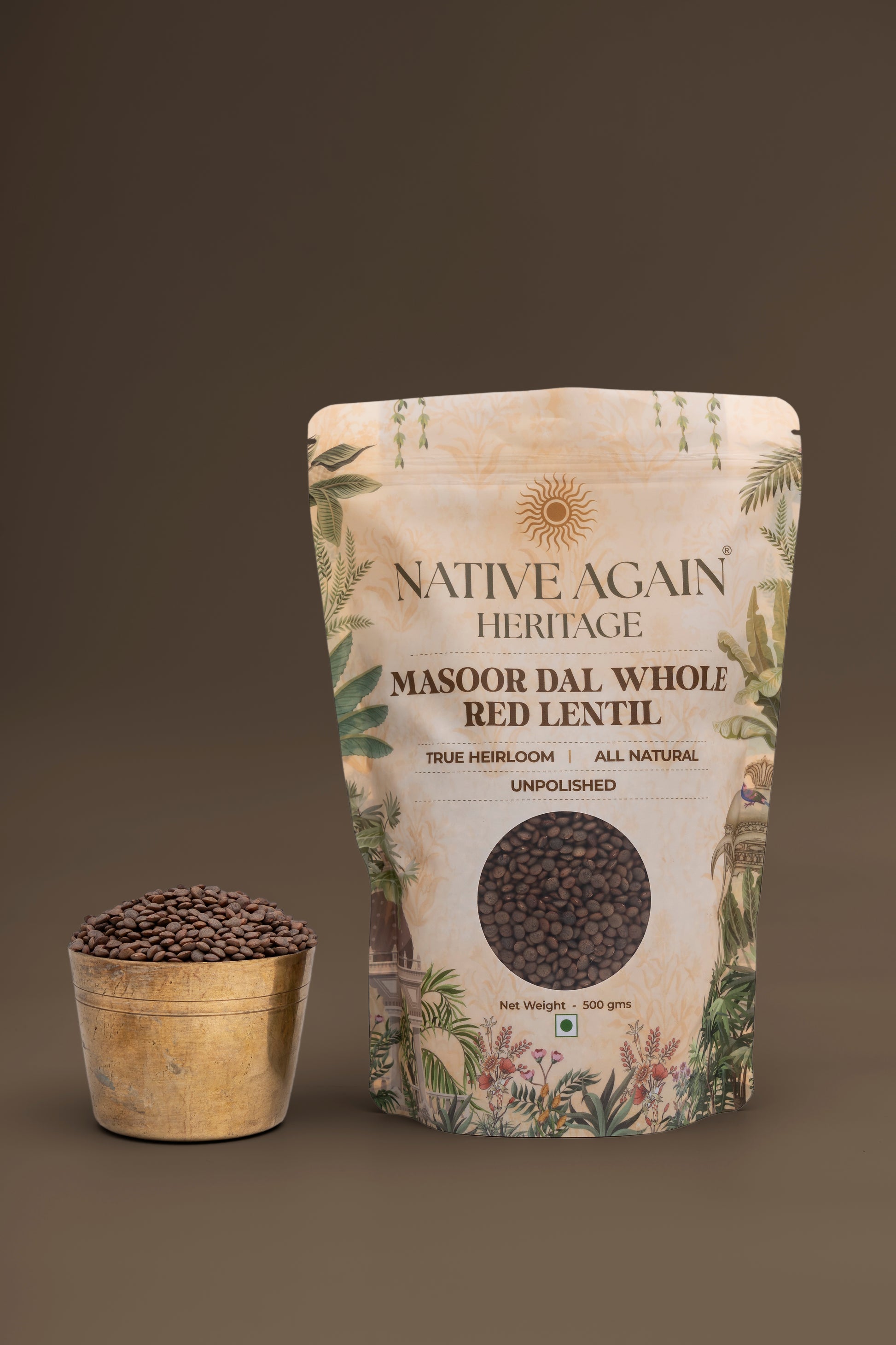 Heritage Masoor Dal (Whole) / Red Lentil  500 gm