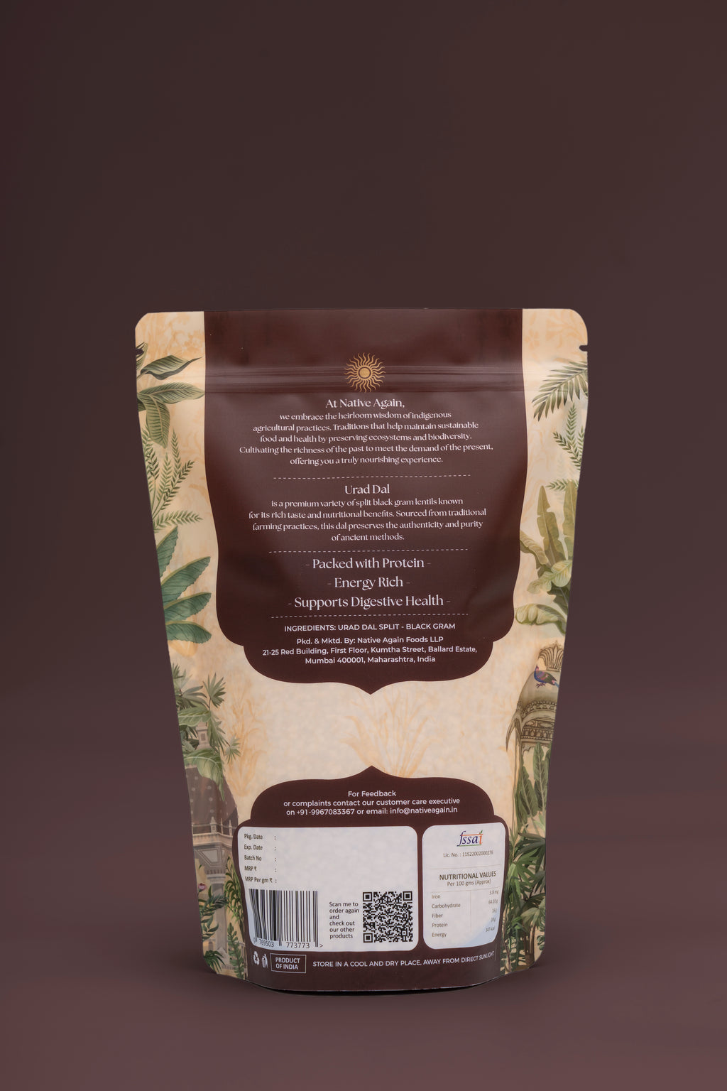 Heritage Urad Dal (Split) / Black Gram  500 gm