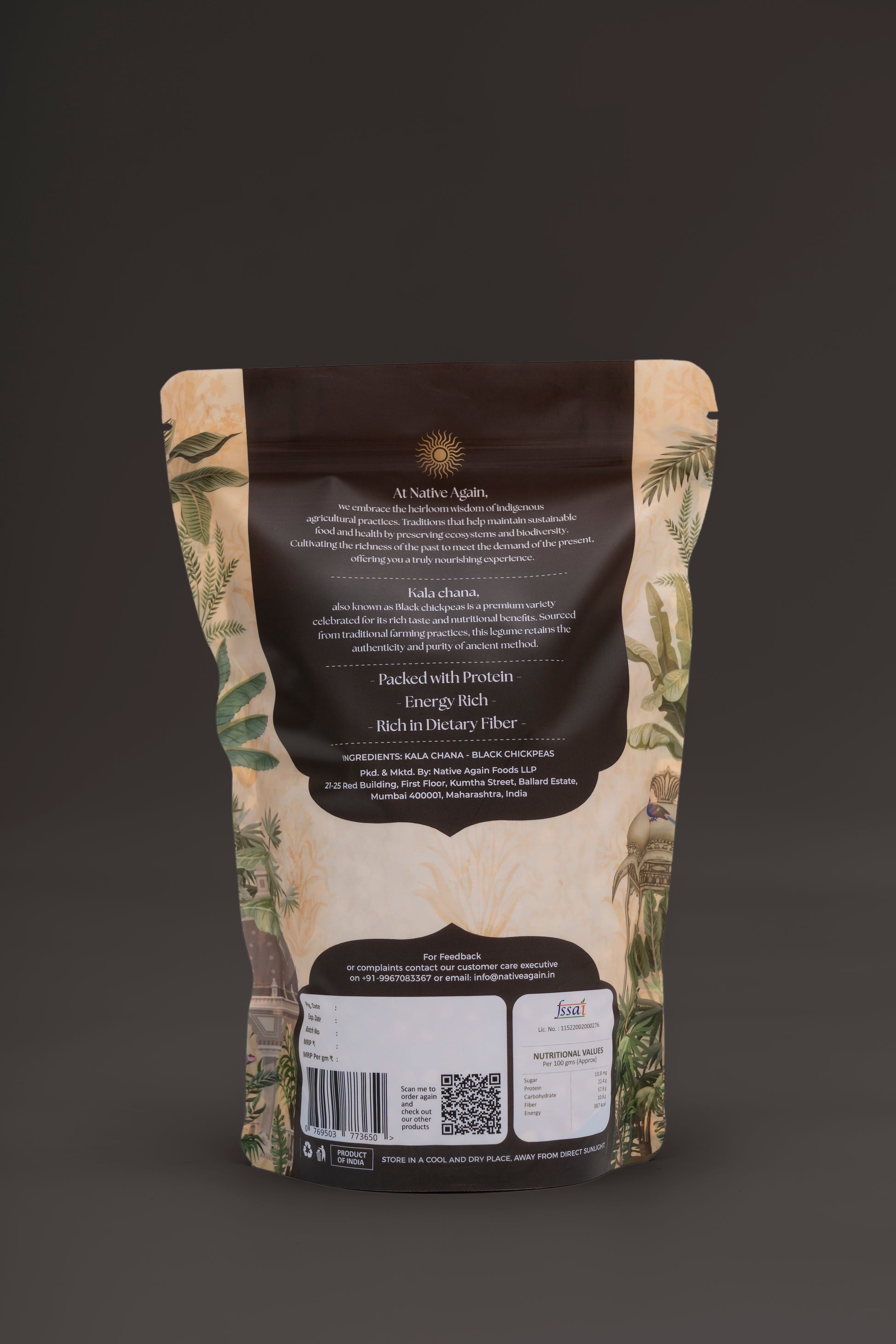 Heritage Kala Chana / Black Chickpeas  500 gm