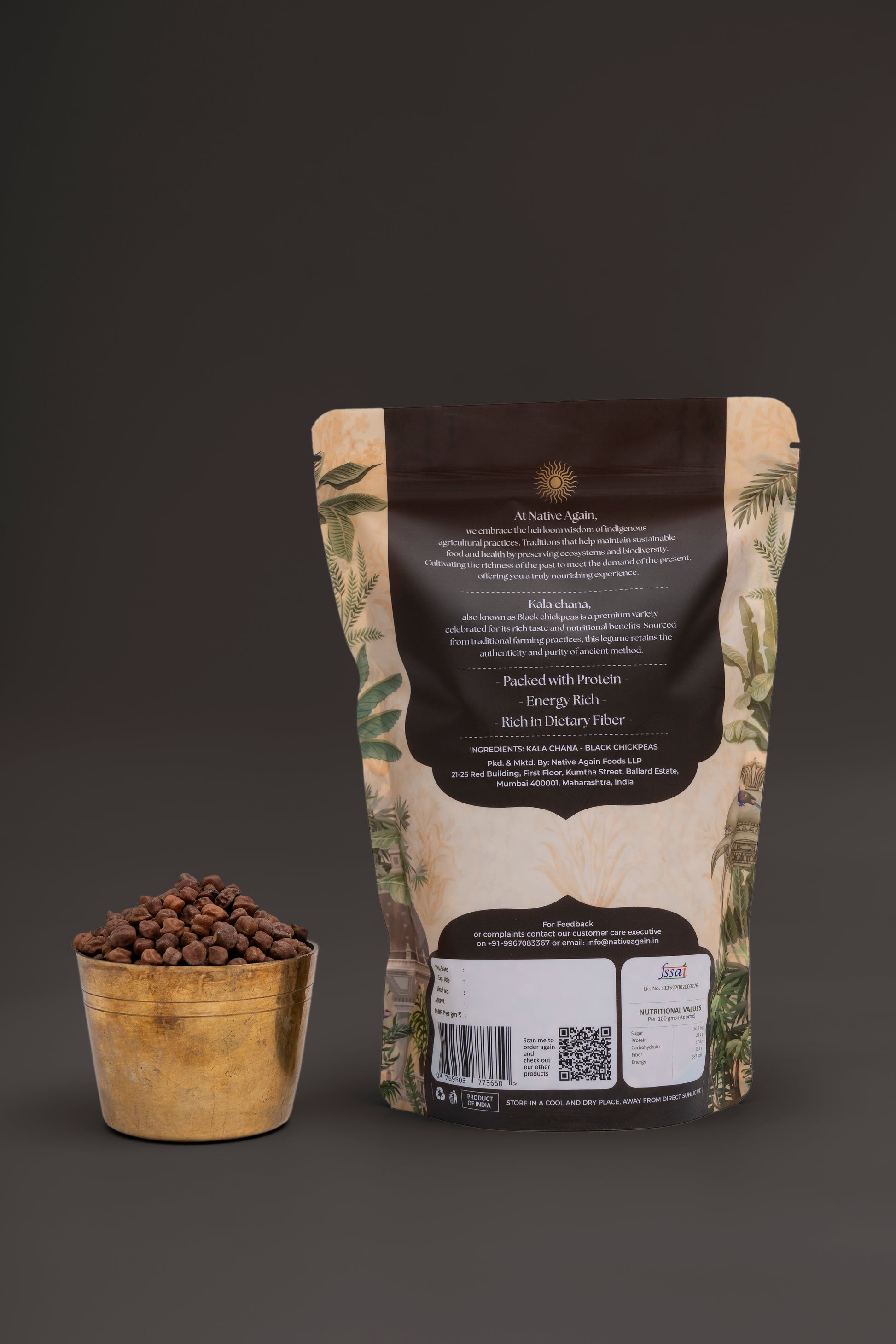 Heritage Kala Chana / Black Chickpeas  500 gm