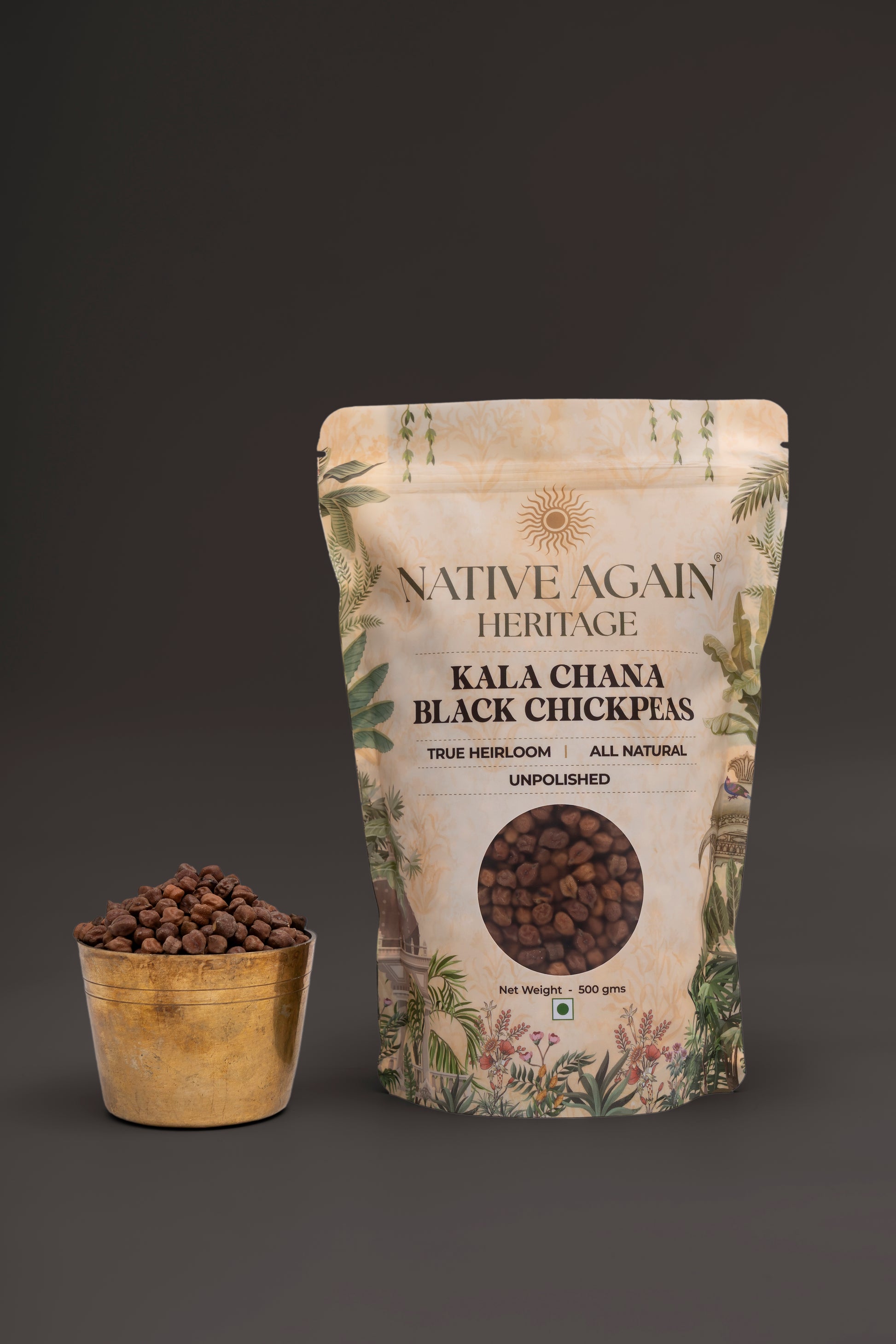 Heritage Kala Chana / Black Chickpeas  500 gm