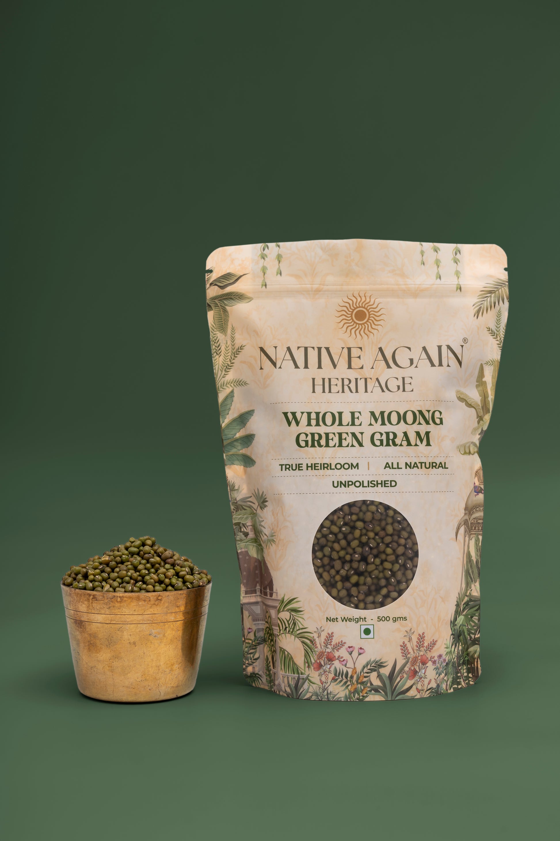 Heritage Whole Moong Dal / Green Gram 500 gm