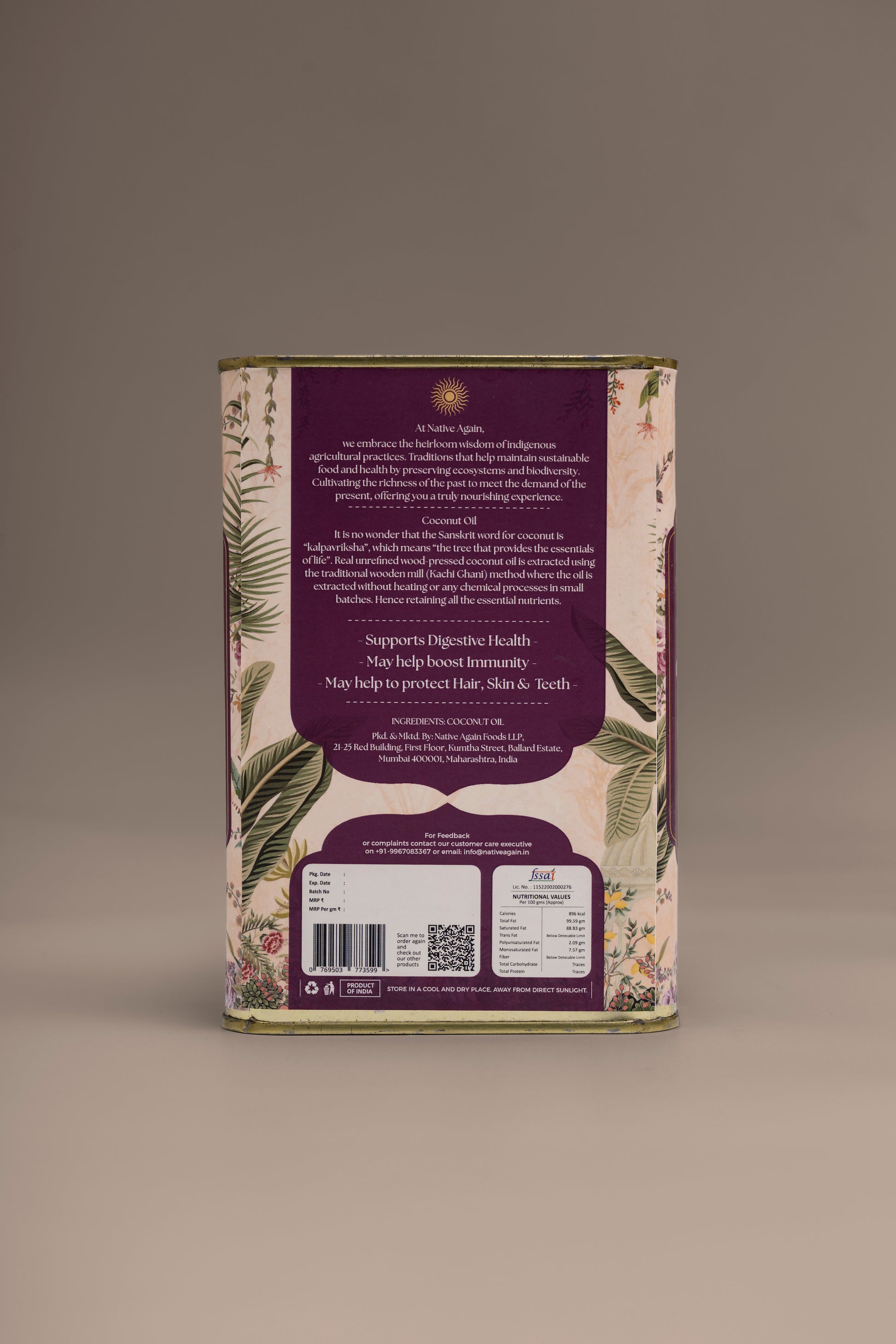 Heritage Wood Pressed Coconut Oil