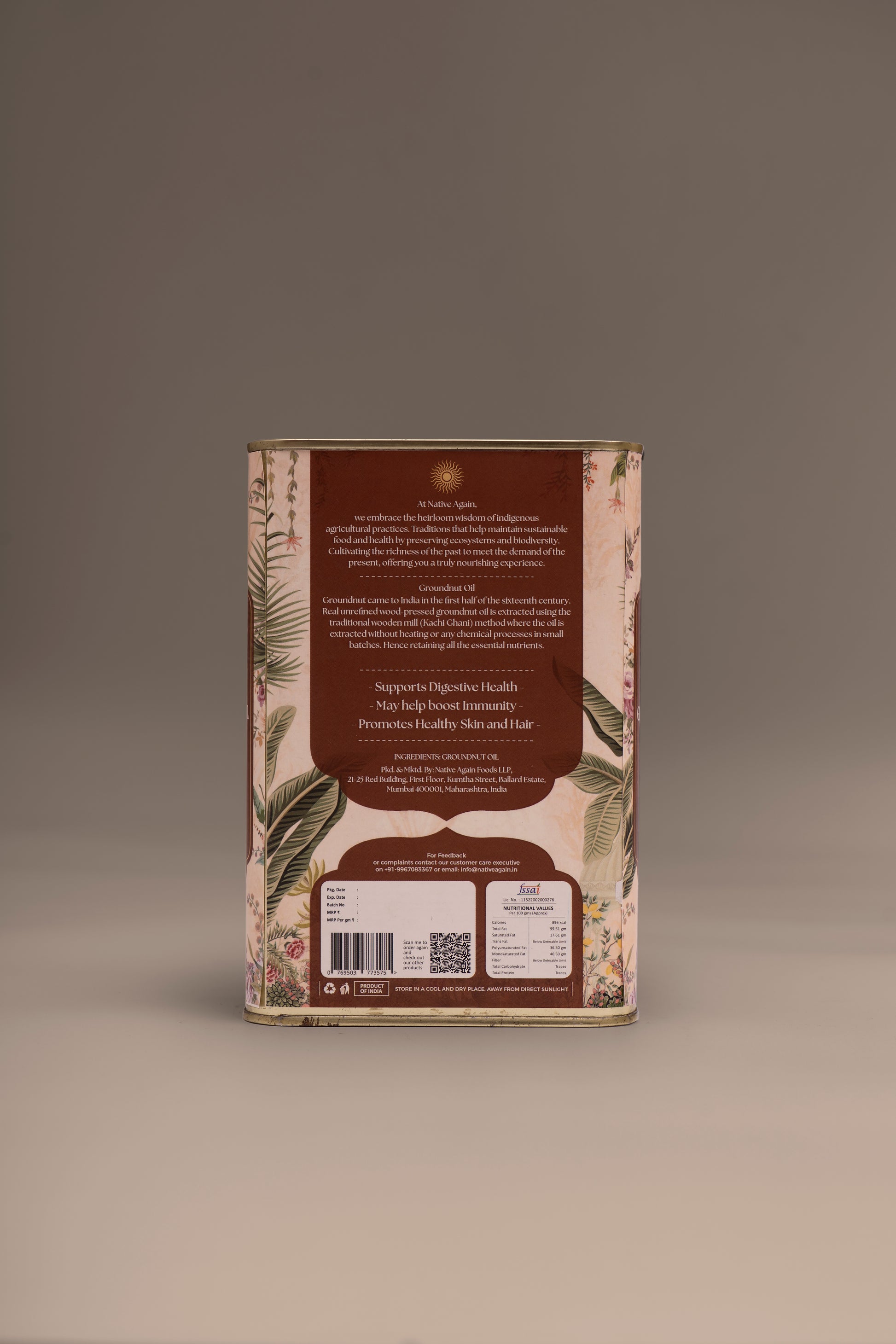 Heritage Wood Pressed Groundnut Oil