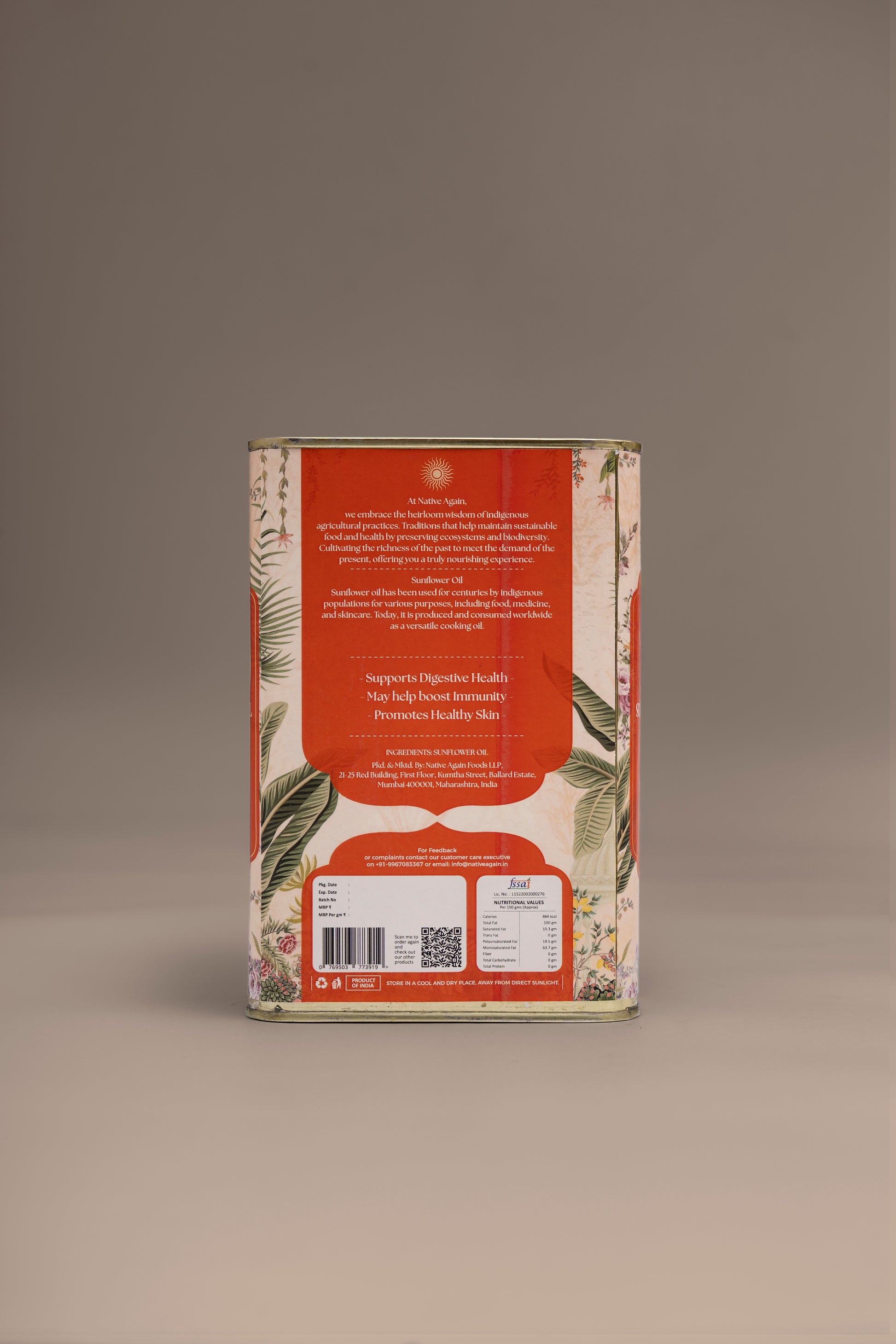 Heritage Wood Pressed Sunflower Oil