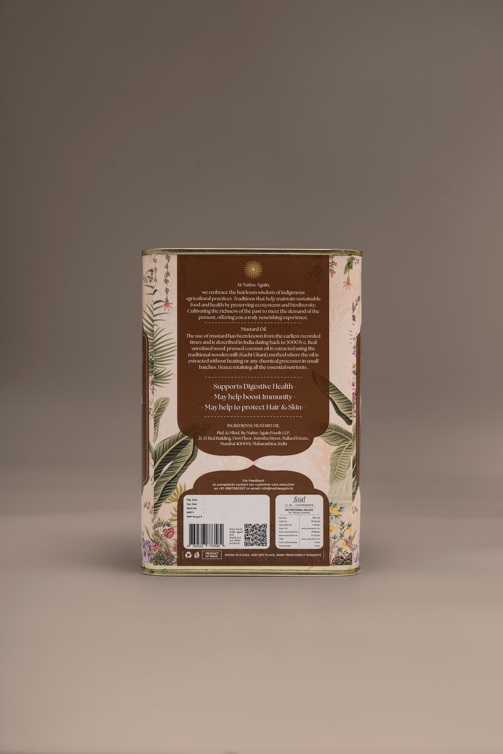 Heritage Wood Pressed Mustard Oil
