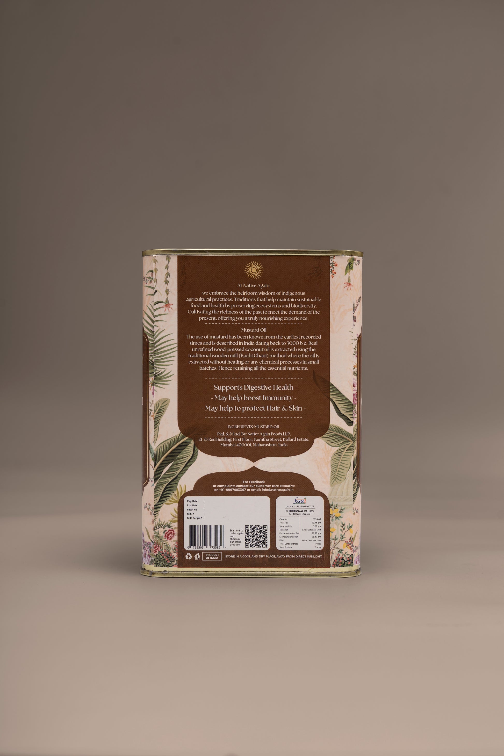 Heritage Wood Pressed Mustard Oil