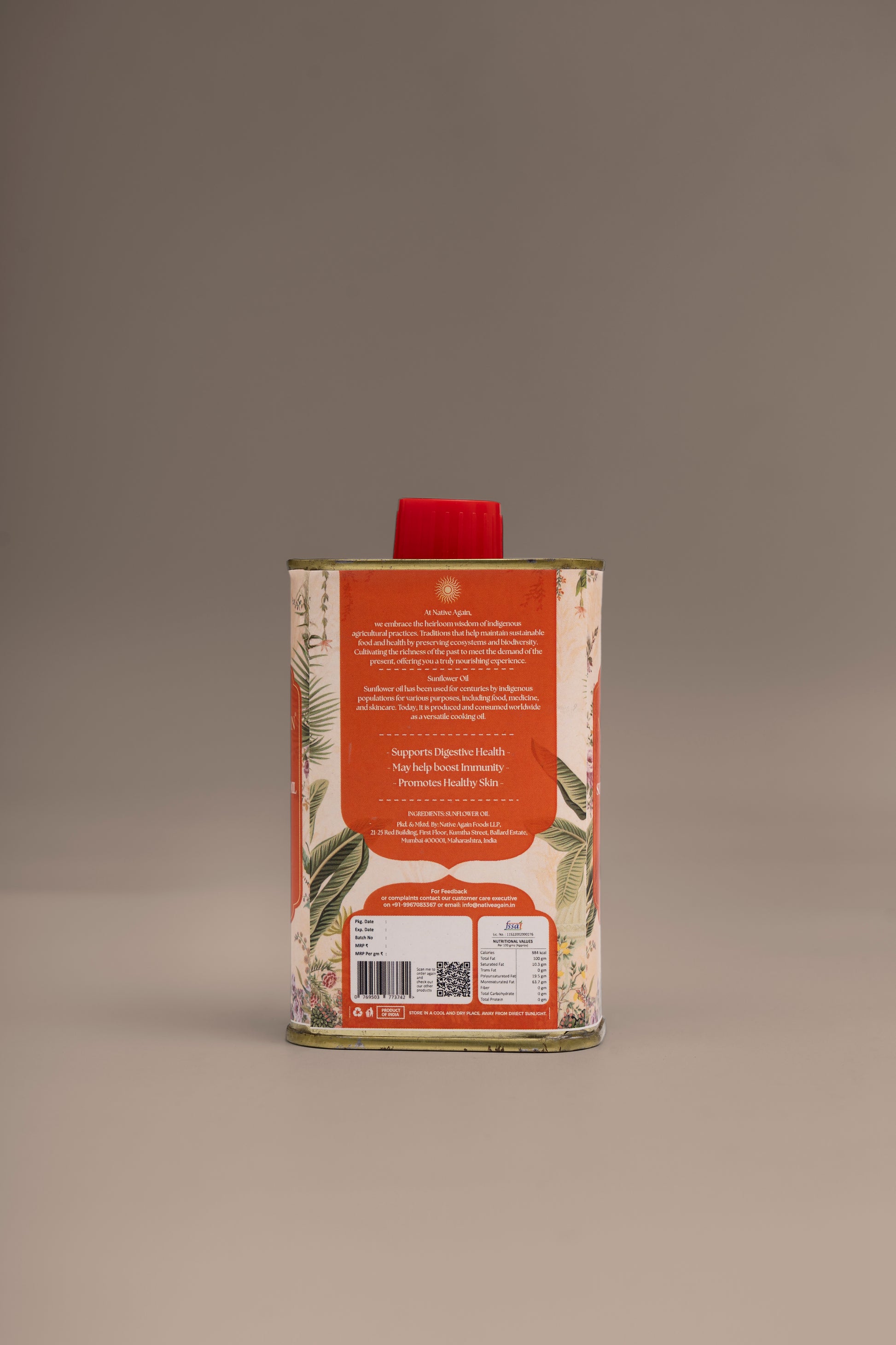 Heritage Wood Pressed Sunflower Oil