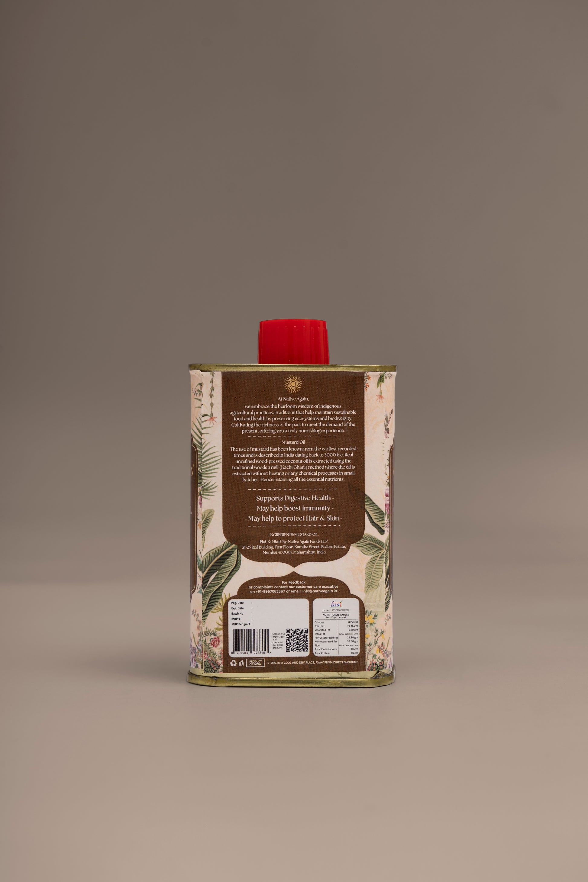 Heritage Wood Pressed Mustard Oil