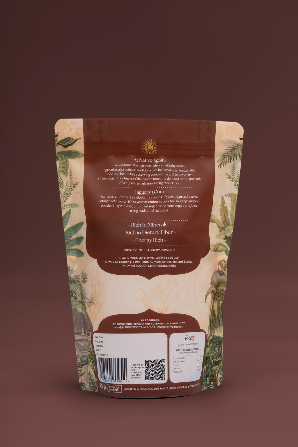 Heritage Jaggery Powder/ Gur 500 gm