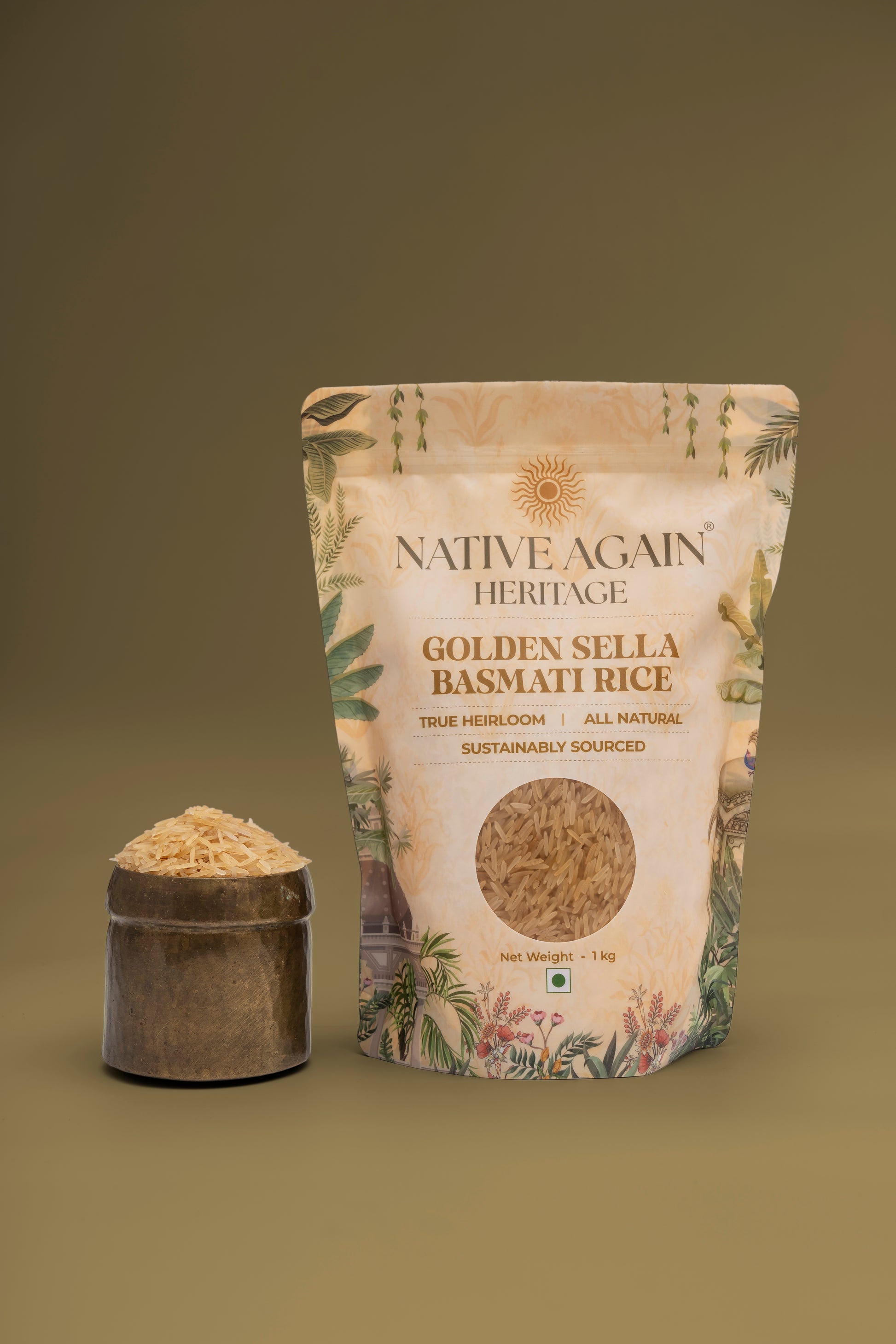 Heritage Golden Sella Basmati  Rice 1  Kg