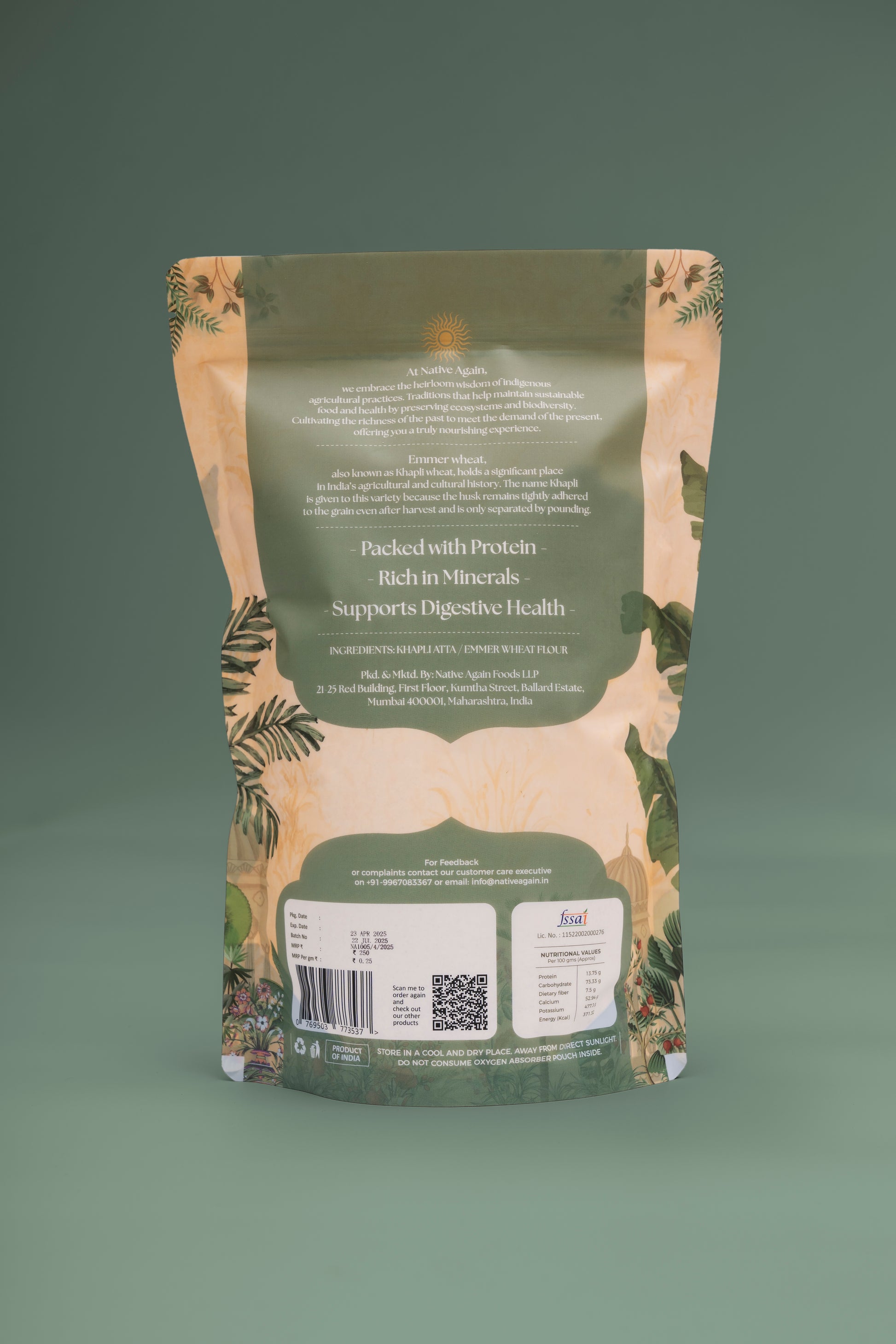 Heritage Khapli Atta / Emmer Wheat 1 kg